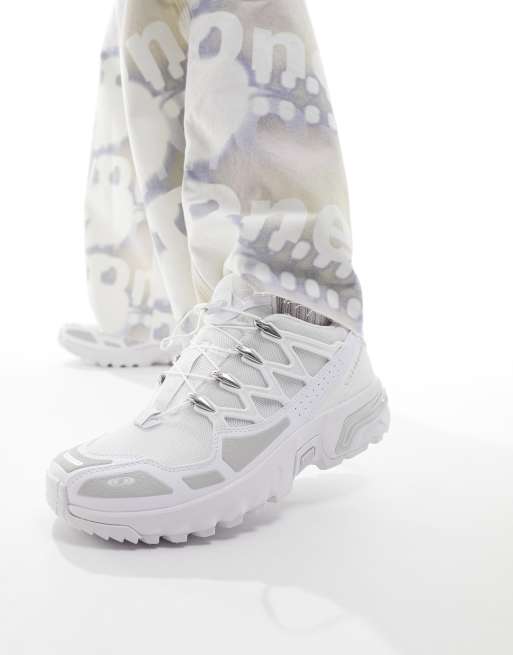 Salomon ACS+ unisex trainers in white and silver, 5 of 5