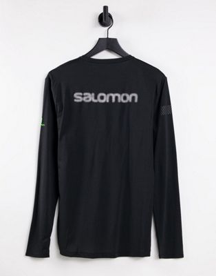 Salomon Agile long sleeve t-shirt in black