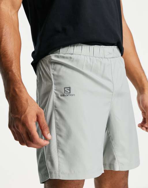 Salomon Agile Training 2 in 1 shorts in grey ASOS