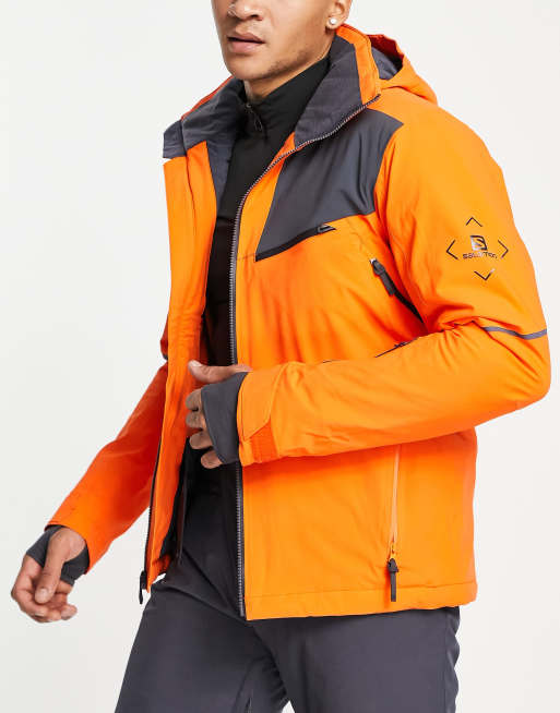 Salomon orange hot sale ski jacket