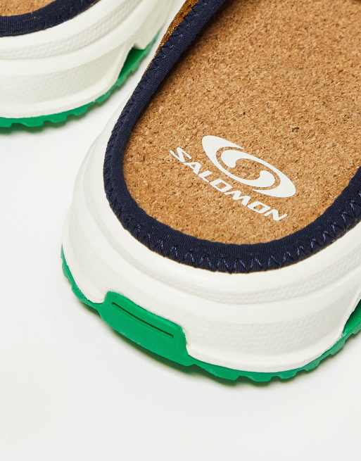 Salomon RX 3.0 unisex sliders in Dark Sapphire / Rubber / Jolly Green, 3 of 4