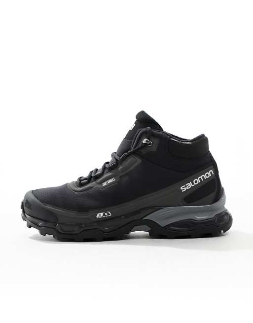 Salomon - Shelter CSWP - Unisex - Sorte og grå vandtætte sneakers, 2 af 5