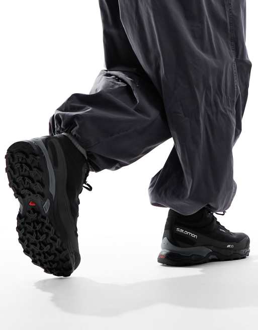 Salomon - Shelter CSWP - Unisex - Sorte og grå vandtætte sneakers, 4 af 5