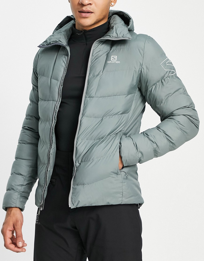 Salomon Sight Storm puffer jacket in grey