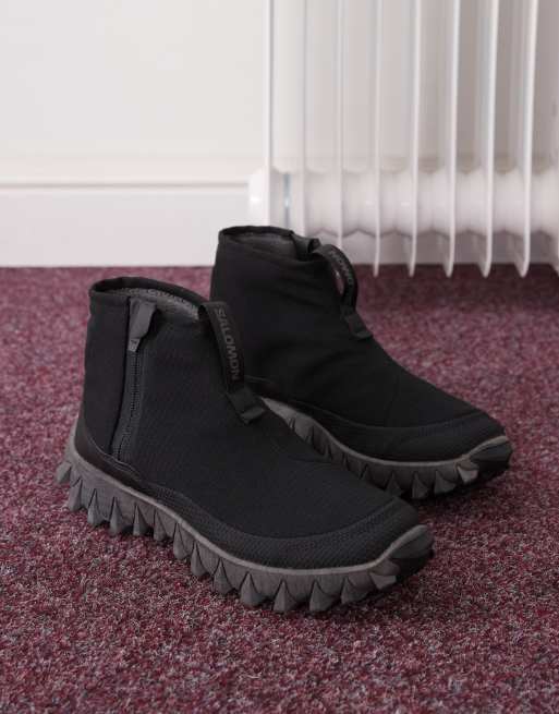 Salomon Snowclog mid sneakers in black | ASOS