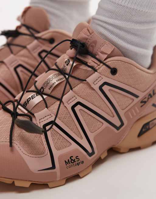 Salomon – Speedcross 3 – Brunrosa träningsskor med satin , 3 av 5