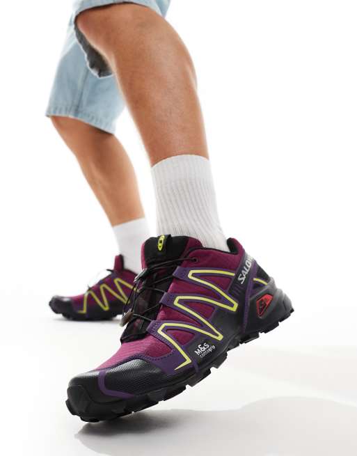 Salomon - Speedcross 3 - Sneakers in paars en geel
