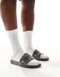 [Salomon] Salomon Summeride slides in dark grey 39 1/3 GREY