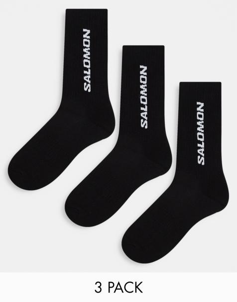 Salomon – Unisex – 3er-Pack Crew-Socken in Schwarz - view 1