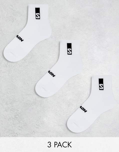 Salomon Unisex – Zestaw 3 par białych skarpetek do kostki - view 1