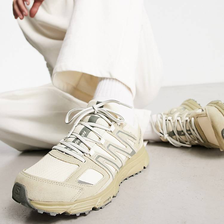 Salomon X-Mission 4 suede trainers beige and ASOS