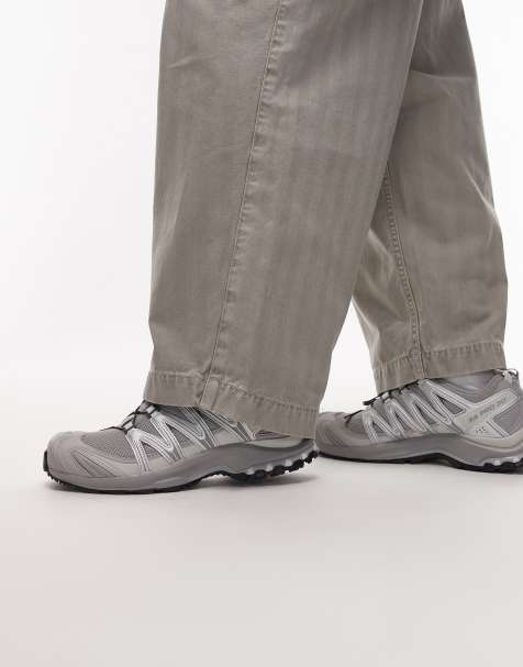 Salomon XA Pro 3D trainers in alloy grey and lunar rock - view 1