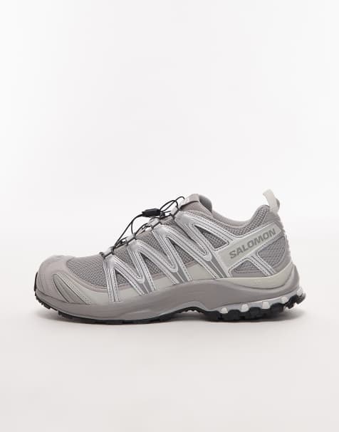Salomon XA Pro 3D trainers in alloy grey and lunar rock - view 2