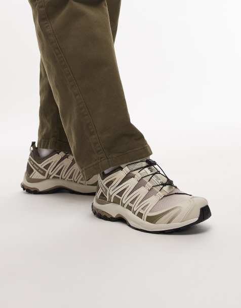 Salomon XA Pro 3D trainers in stone and almond milk - view 1