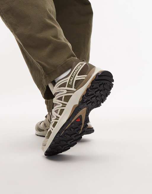 Salomon XA Pro 3D trainers in stone and almond milk, 5 of 5