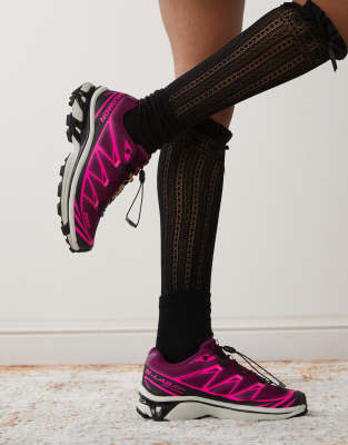 Salomon - XT-6 - Baskets - Violet et rose fluo