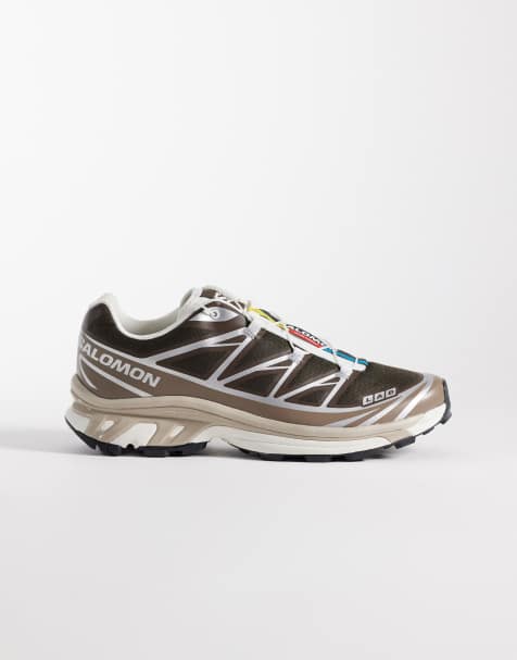 Salomon – XT-6 – Brązowo-orzechowe buty sportowe - view 1