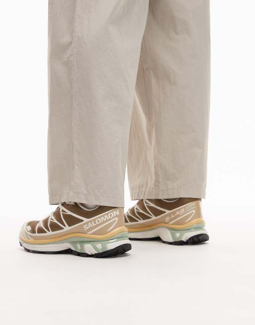 Salomon – XT-6 – Bruna och gula träningsskor, 3 av 5