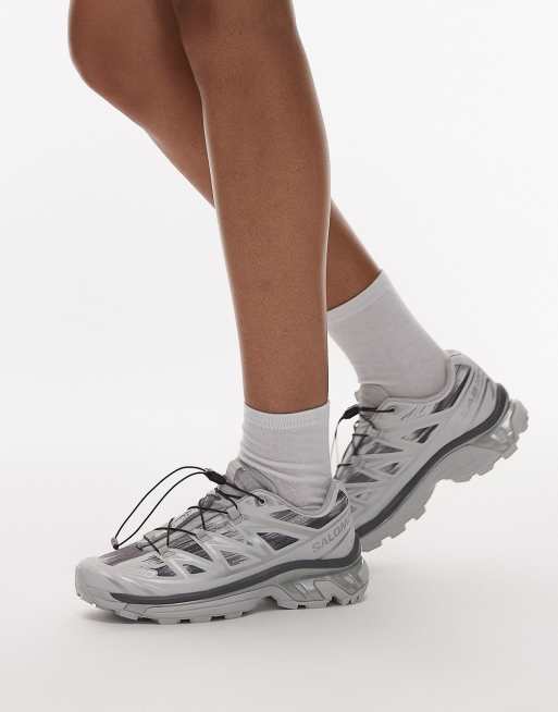 Salomon XT-6 Camo trainers in grey and white | ASOS