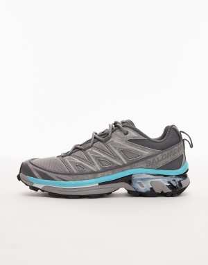 Salomon XT-6 Expanse Concrete trainers in castlerock and blue curacao