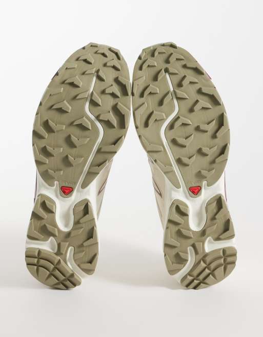 Salomon XT-6 Expanse sneakers i vaniljvitt och mandelfärg, 4 av 5