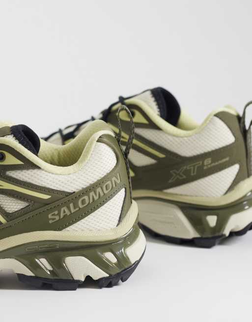 Salomon XT-6 Expanse - Sneakers in amandelmelk en olijfgroen, 2 van 5