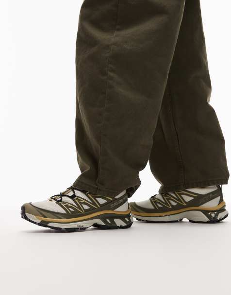 Salomon XT-6 Expanse trainers in almond milk and olive - view 1