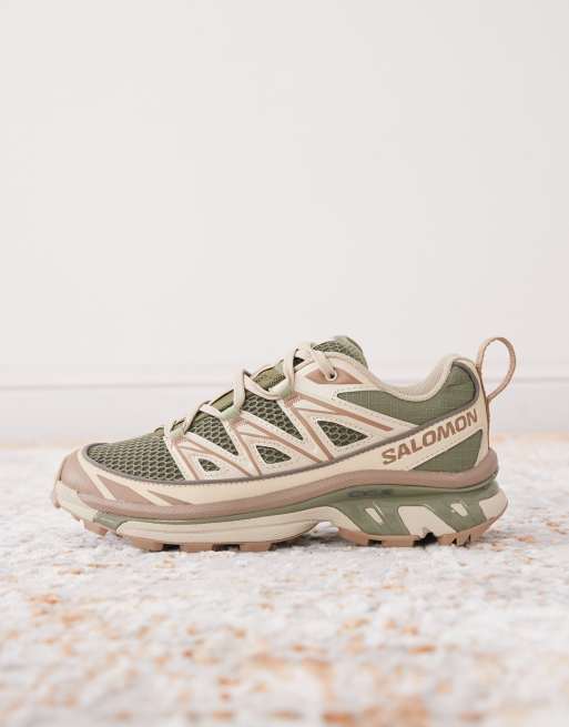 Salomon XT-6 Expanse trainers in green and stone