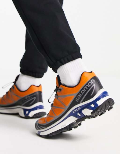 Salomon XT-6 Gore-Tex unisex trainers in orange and black , 4 of 4