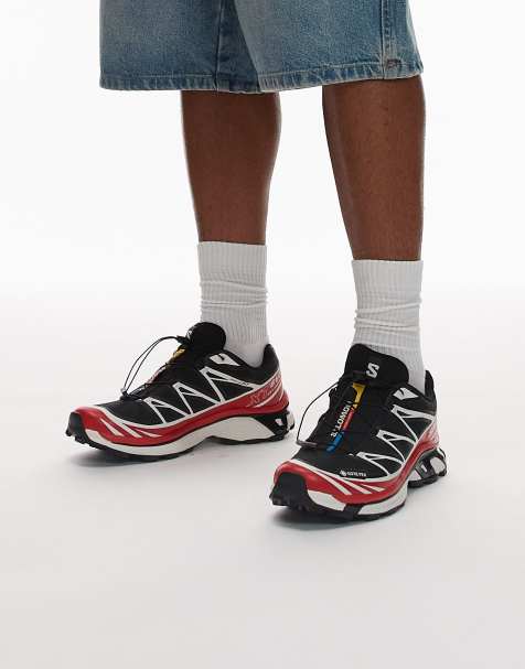 Salomon - XT-6 GTX - Baskets - Noir, écarlate flamme et glace vanille - view 1