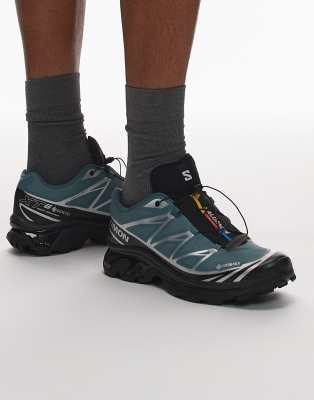 Salomon - XT-6 GTX - Sneaker in Nordatlantikgrün und Silber