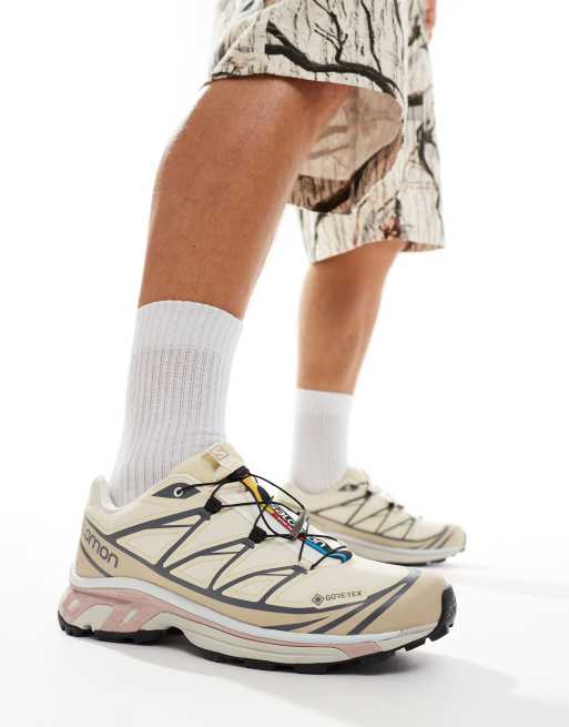 Salomon - XT-6 GTX - Sneakers in crème en roze, 3 van 5