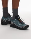 [Salomon] Salomon XT-6 GTX trainers in North Atlantic green and silver 37 1/3 Dark green