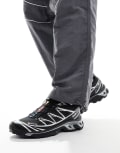 [Salomon] Salomon XT-6 GTX unisex sneakers in black 48 Black