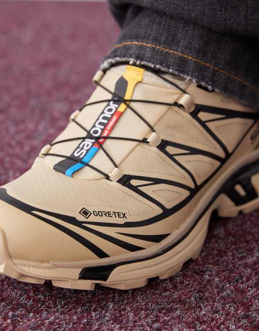 靴 Salomon XT-6 gtx Safari/Black Salomon XT-6 GTX unisex trainers in safari and black | ASOS