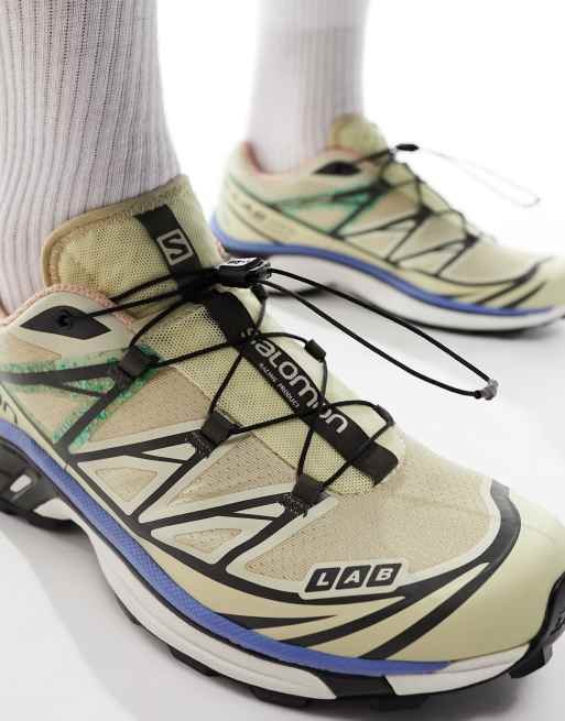 Salomon – XT-6 Mindful – Svarta, vaniljvita och blå sneakers, 3 av 5