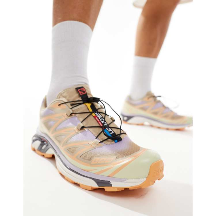 Salomon XT-6 Skyline trainers in white pepper | ASOS