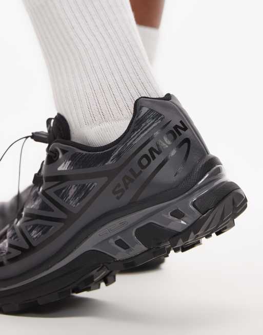 Salomon – XT-6 – Sneaker in Schwarz und Grau mit Military-Muster, 4 von 5