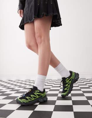 Salomon - XT-6 - Sneaker in Schwarz und Neongrün