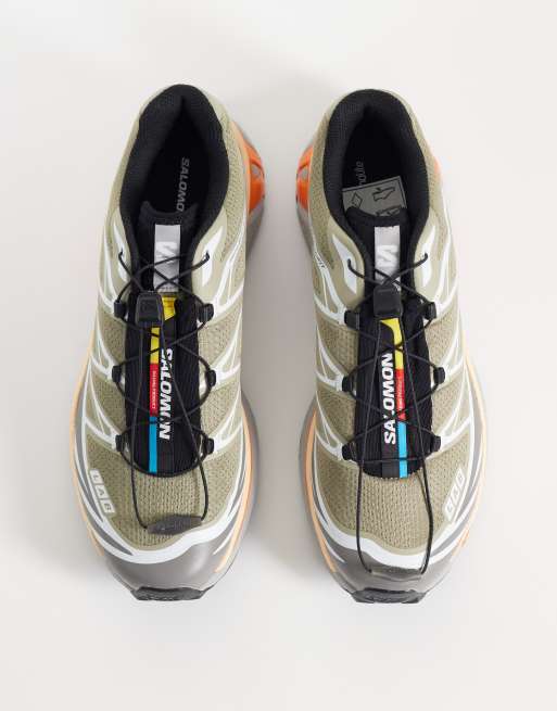 Salomon XT-6 Sneaker in Silver Sage und Dragon Fire, 3 von 5