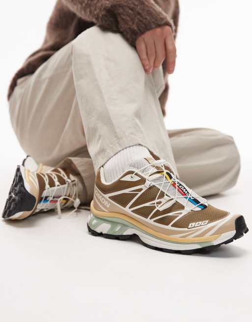Salomon - XT-6 - Sneakers in coyote bruin en sahara sun, 2 van 5