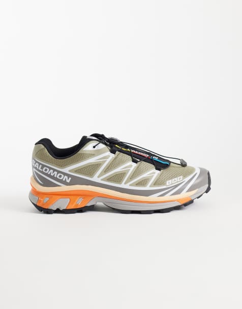 Salomon XT-6 sneakers in silver sage e dragon fire - view 1