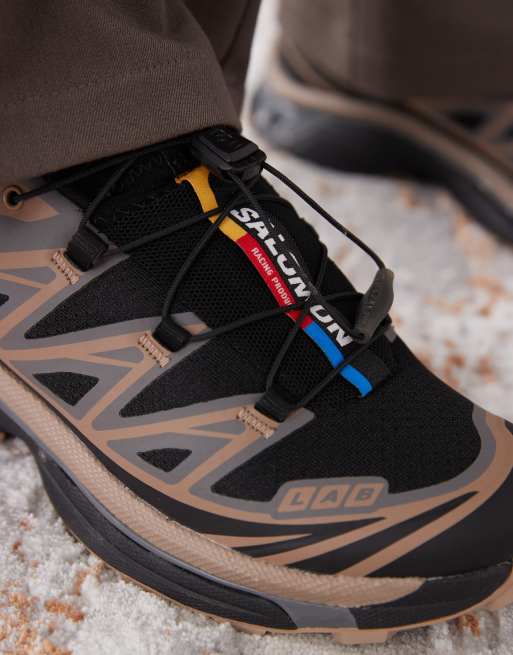 Salomon - XT-6 - Sneakers in zwart, bruin en grijs, 3 van 5
