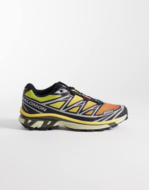 Salomon - XT-6 - Sneakers in zwart en oranje - view 1