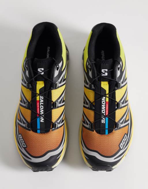 Salomon - XT-6 - Sneakers in zwart en oranje, 3 van 5