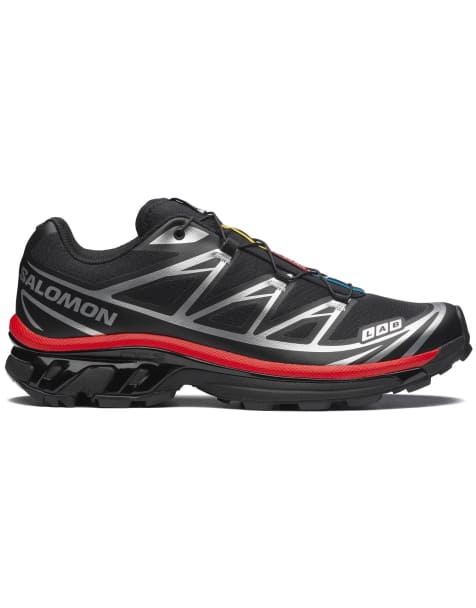 Salomon – XT-6 – Svarta och eldröda sneakers - view 1