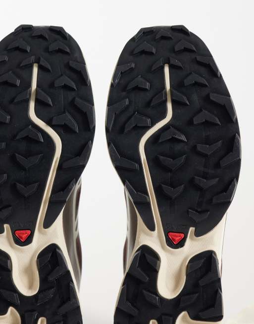 Salomon XT-6 trainers in bitter chocolate and vanilla ice, 5 of 5