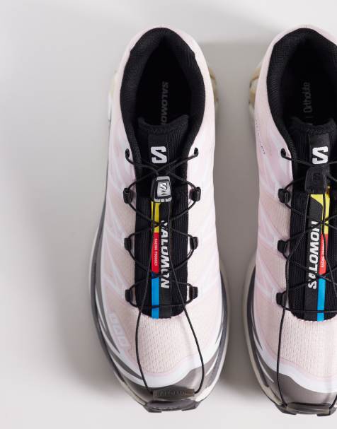 Salomon XT-6 trainers in cloudburst and icy pink - view 1