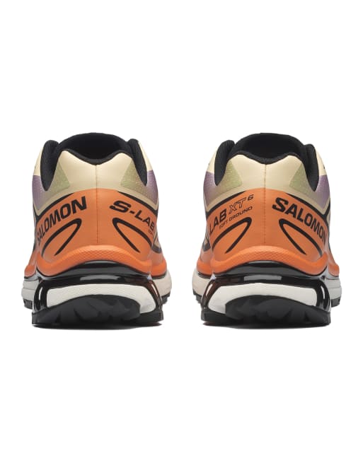 Salomon XT-6 trainers in dragon fire, 3 of 4