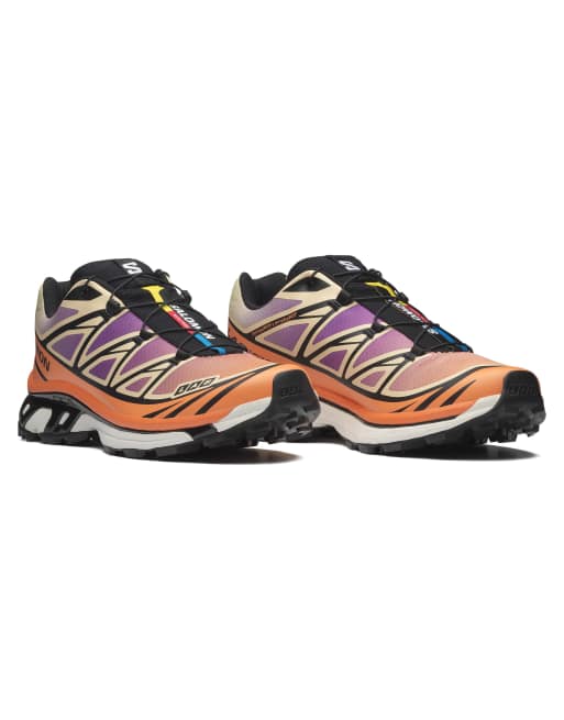Salomon XT-6 trainers in dragon fire, 4 of 4